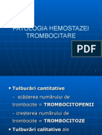 3.PATOLOGIA HEMOSTAZEI TROMBOCITARE CARMEN (28.10.2019)