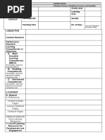 Official MATATAG Weekly Lesson Log Format | PDF | Learning | Curriculum