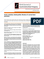 Acute Calculous Cholecystitis: Review of Current Best Practices