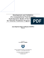 Development and Validation of A Computational Fluid Dynamics Hydrodynamic Model of The Stewart 34 For Velocity Prediction Program Applications