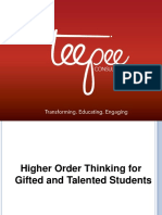 Teepee-Higher Order Thinking QAGTC Conference Presentation Apr2011 PDF