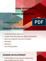 Personal Development AND Human Development Personal Development AND Human Development
