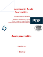 Management in Acute Pancreatitis
