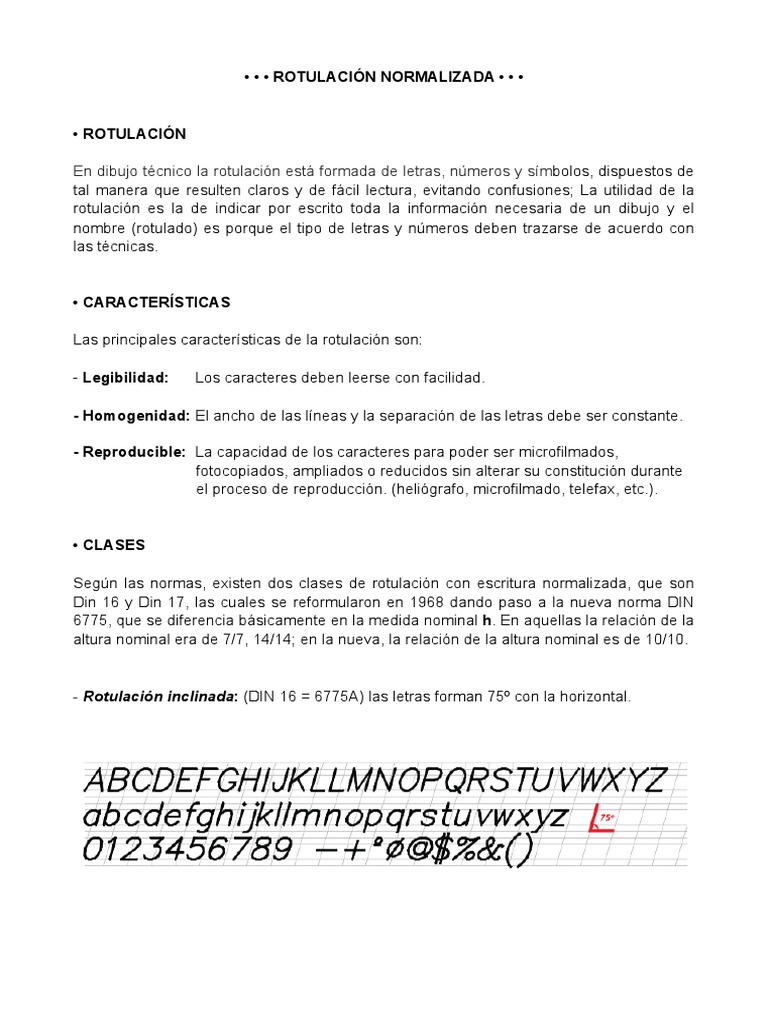 2 Rotulación | PDF | Dibujo | Dibujo técnico