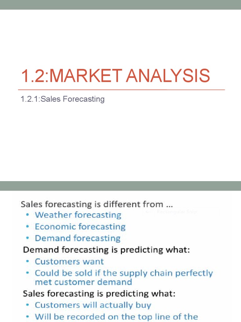 Sales Forecasting Techniques Overview | PDF | Forecasting | Sales