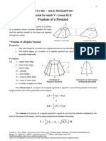 Frustum of a Pyramid Problems