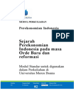 Modul 02 Perekonomian Indonesia - RiekePernamasari - Perekonomian Orde Baru Dan Reformasi