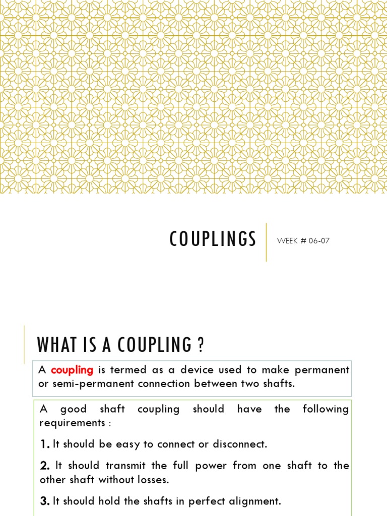 Understanding Shaft Couplings Types, Design, and Applications PDF