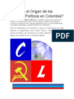 Cuál Es El Origen de Los Partidos Políticos en Colombia