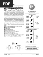 LM2931 Series 100 Ma, Adjustable Output, LDO Voltage Regulator With 60 V Load Dump Protection