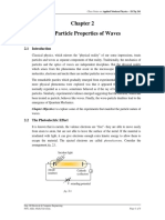 The Particle Properties of Waves: Applied Modern Physics - Eceg 241