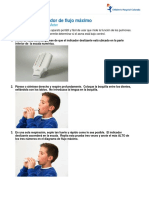 Peak Flow Meter Use Spanish PDF
