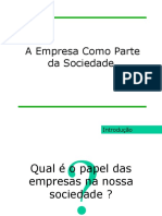 Empresa X Sociedade X Ambiente