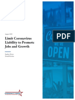 ***Limit Coronavirus Liability to Promote Jobs and Growth***