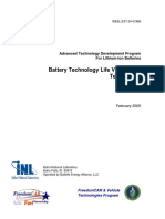 Haskins H., Battaglia V., Christophersen J. - Battery Technology Life Verification Test Manual (2005) PDF