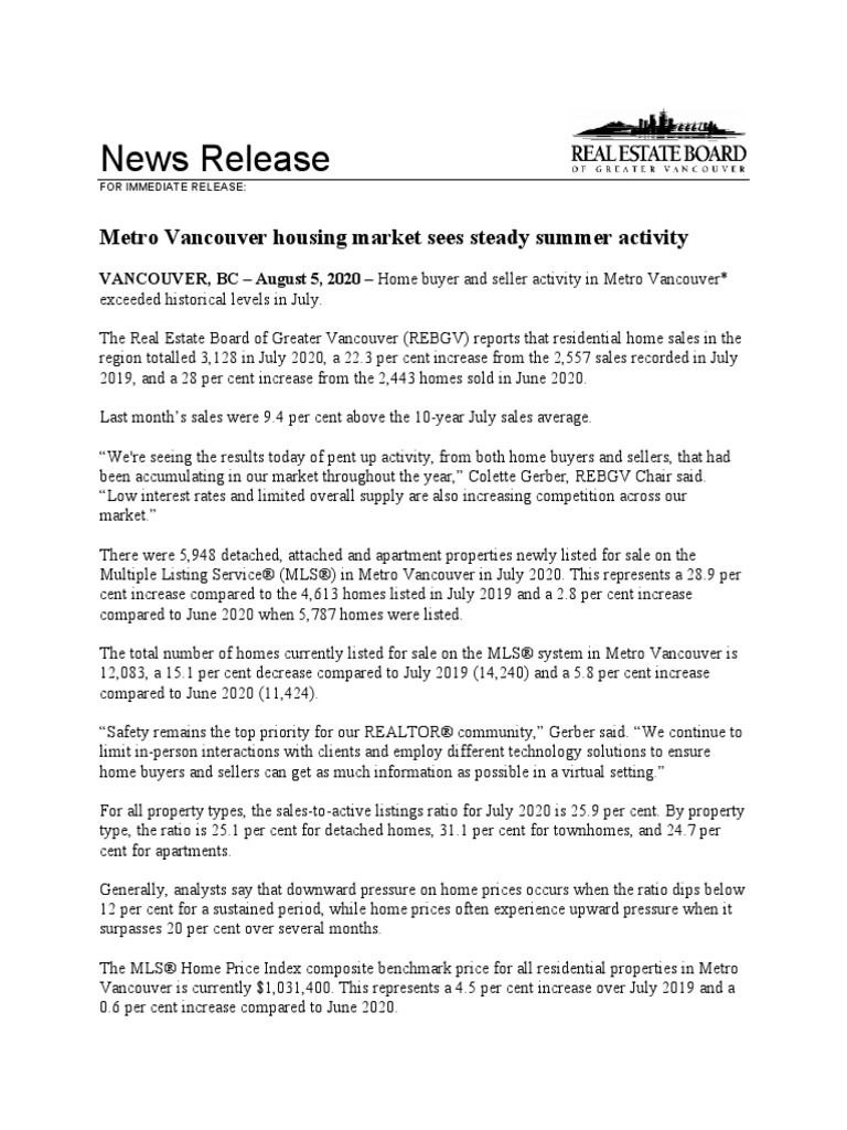 See Squamish Housing Stats For July PDF Real Estate Broker Real