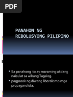 Kalagayan NG Wika Sa Panahon NG Rebulusyon NG | PDF