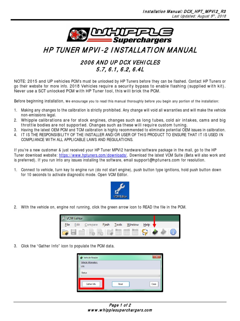 HP Tuners Instructions Icon Computing