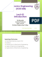 Electronics Engineering (KOE 038) : Lect-01