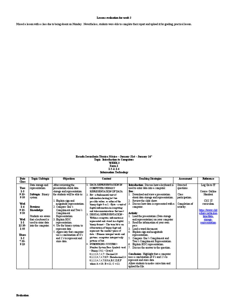 Week 2 Lessons Evaluation: IT Basics | PDF | Bit | Computer Keyboard