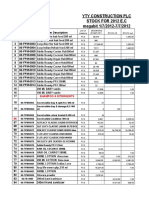 Yty Construction PLC Stock For 2012 E.C Megabit 1/7/2012-7/7/2012