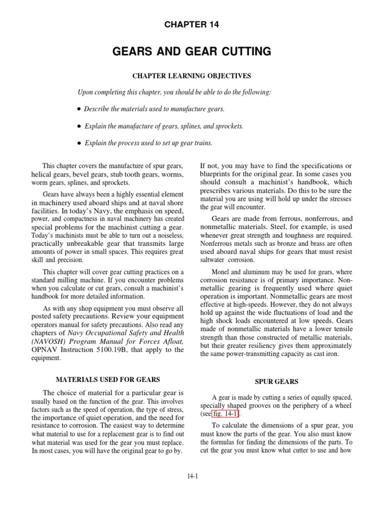 gear cutting formulae Gear Machines