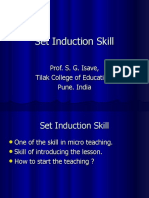 Set Induction Skill