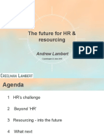 The Future For HR & Resourcing: Andrew Lambert