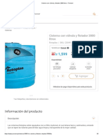 Cisterna Con Válvula y Flotador 2800 Litros - Promart