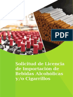 Instructivo Solicitud de Licencia Importacion Bebidas Alcoholicas Tabaco