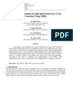 FPGA Implementation of Light Rail Transit Fare Card