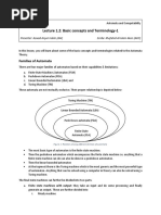 Lecture 1.2: Basic Concepts and Terminology-1: Families of Automata