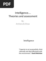 Theories of Intelligence