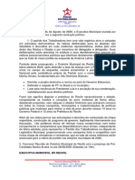 Resolução Política Da Executiva Municipal Do Recife