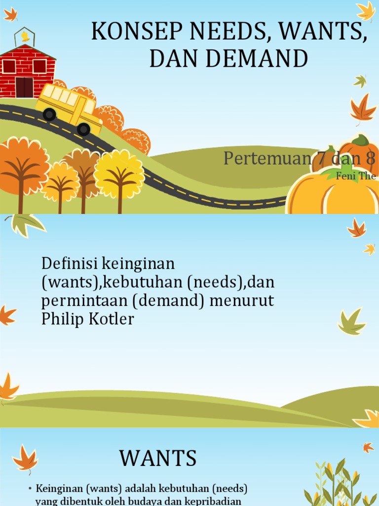 Konsep Needs Wants Dan Demand Pdf