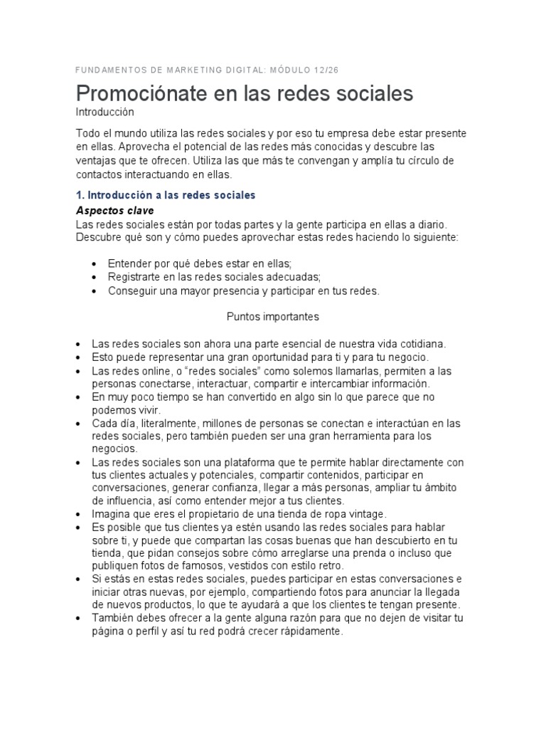 Estrategias de Marketing en Redes Sociales | PDF | Servicio de redes ...