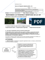 Ficha de Actividades N° 15 Reconocemos Los Tipos de ANP en El Perú