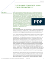 Forecasting Completion Date - ES & Primavera PDF