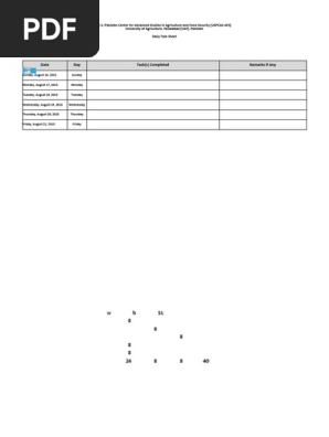 Daily Task Sheet