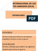 DERECHO INTERNACIONAL DE LOS CONFLICTOS ARMADOS (DICA.pptx