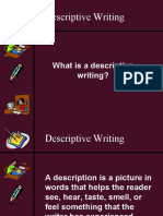 What Is A Descriptive Writing?