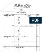 Paket Soal Latihan Matematika Akpol 2018