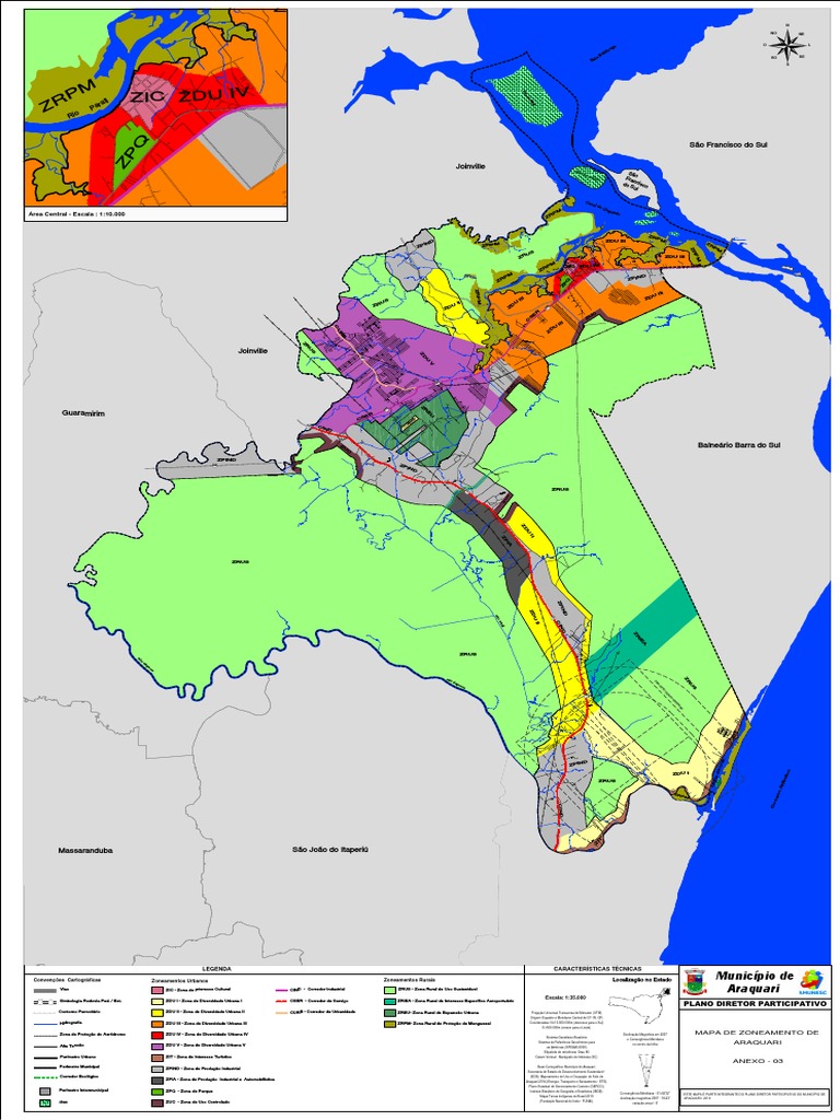 Ara - Anexo 03 - Mapa Zoneamento PDF | PDF