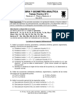 Trabajo Practico N°5 Álgebra y Geometría Analítica UTN FRLP