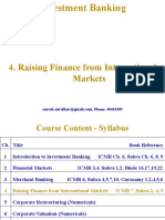 Raising Finance From International Markets