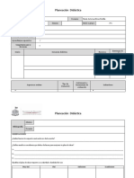 Planeacion Español 3 Formato