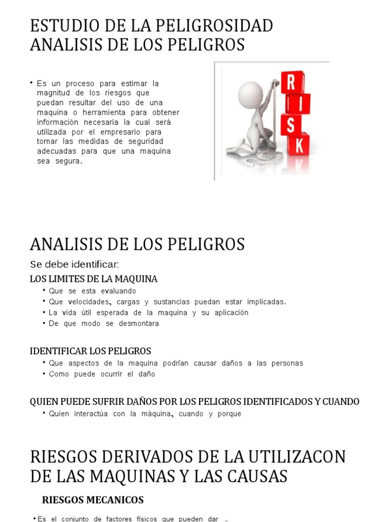 Análisis de Riesgos en Maquinaria | PDF | Quemar | Riesgo