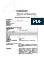 Programa CALCULO VECTORIAL