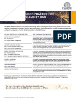 Standard of Good Practice For Information Security 2020: What'S New?