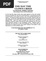 The Day The Clown Cried: (A Film by Jerry Lewis)